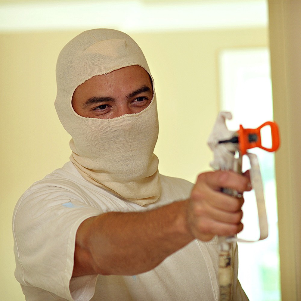 slide 4 of 5, Project Source White Cotton Neck gaiter ( Large/X-large ), 1 ct