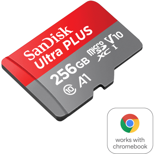 slide 4 of 4, SanDisk Ultra Plus Microsdxctm Uhs-I Card With Adapter 256Gb, 1 ct