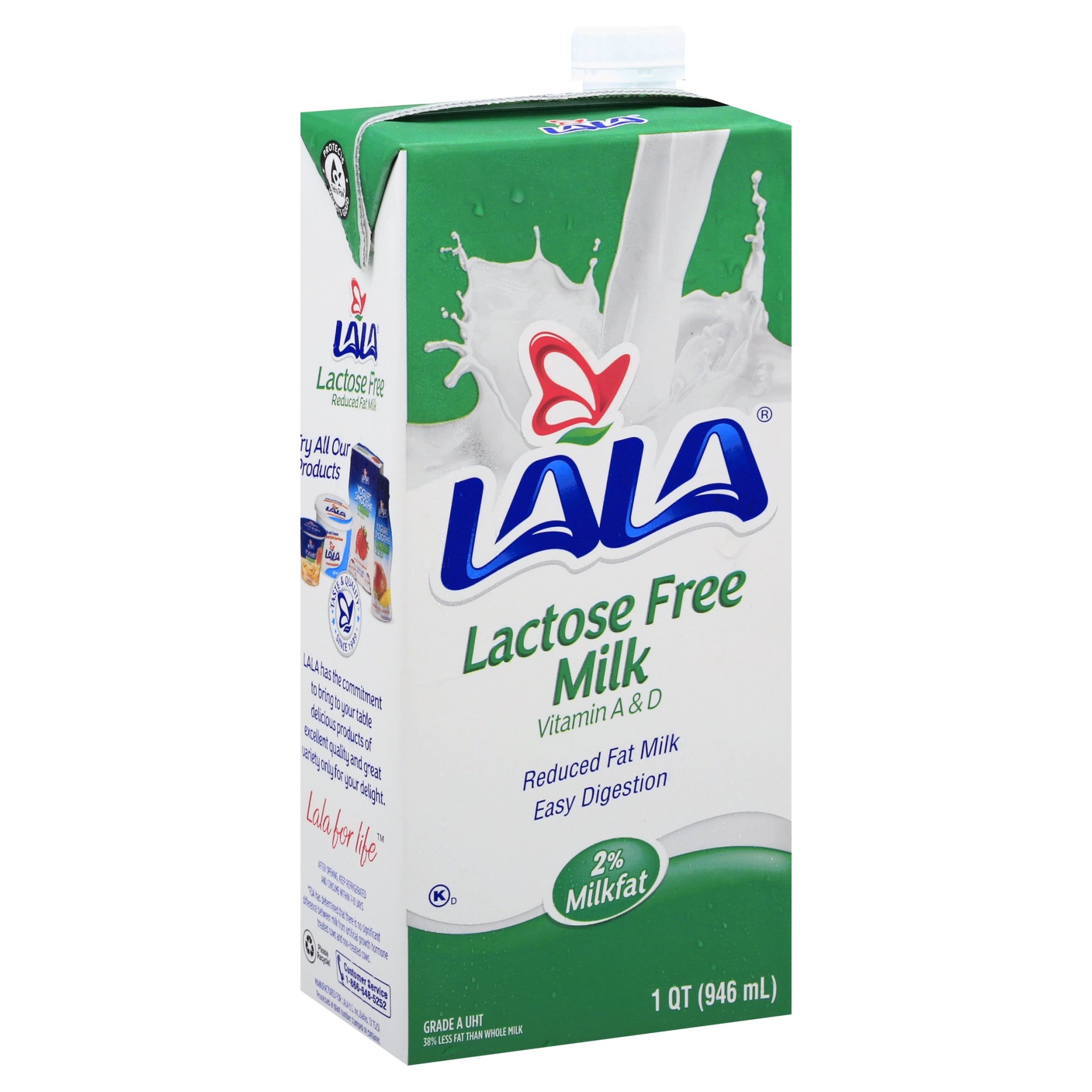 slide 1 of 8, LALA Lactose Free Uht Milk, 32 oz