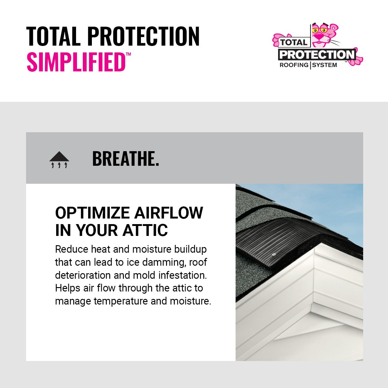 slide 4 of 6, Owens Corning VentSure 7.0-in x 240.0-in Black Plastic Roll Roof Ridge Vent, 1 ct