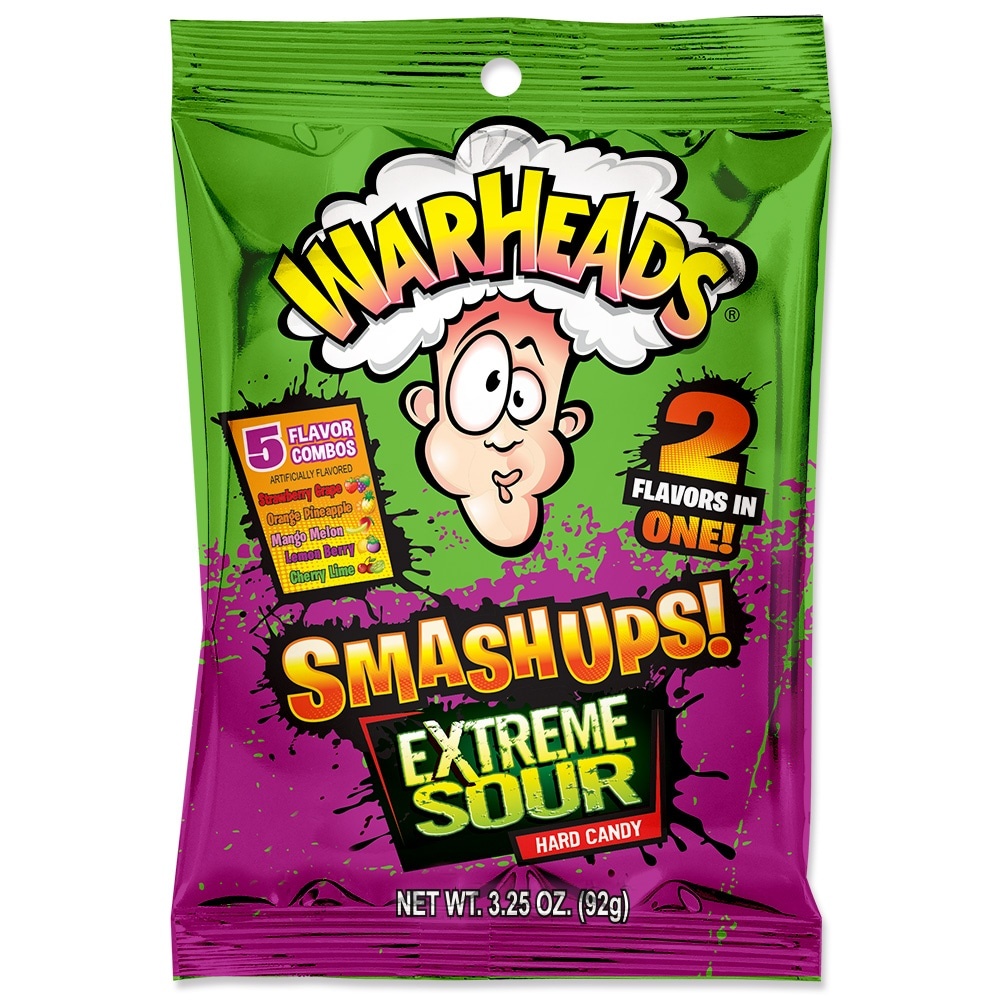 slide 1 of 1, Warheads Smashups, 3.25 oz