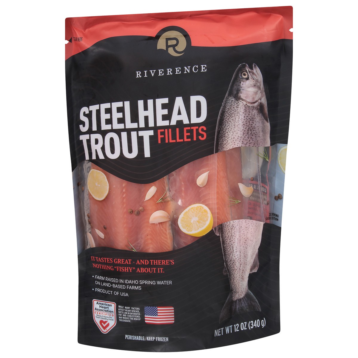 slide 3 of 9, Riverence Steelhead Trout Fillets 12 oz, 12 oz