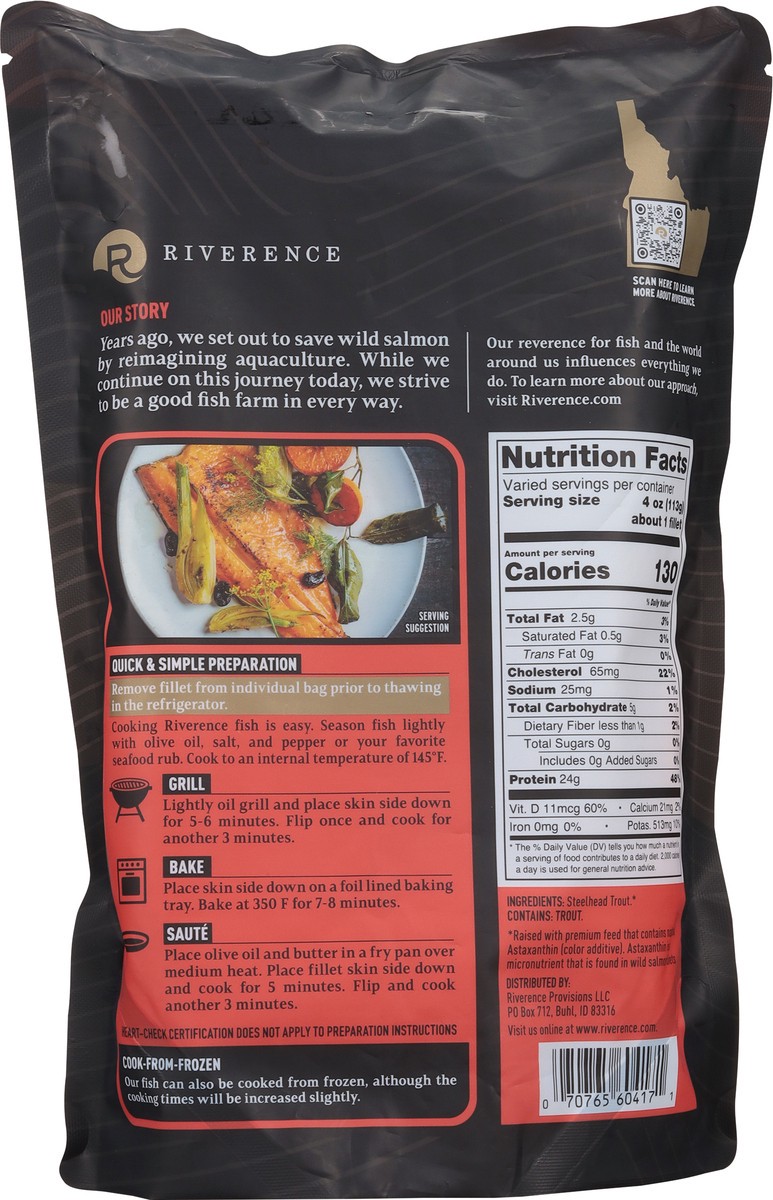 slide 8 of 9, Riverence Steelhead Trout Fillets 12 oz, 12 oz