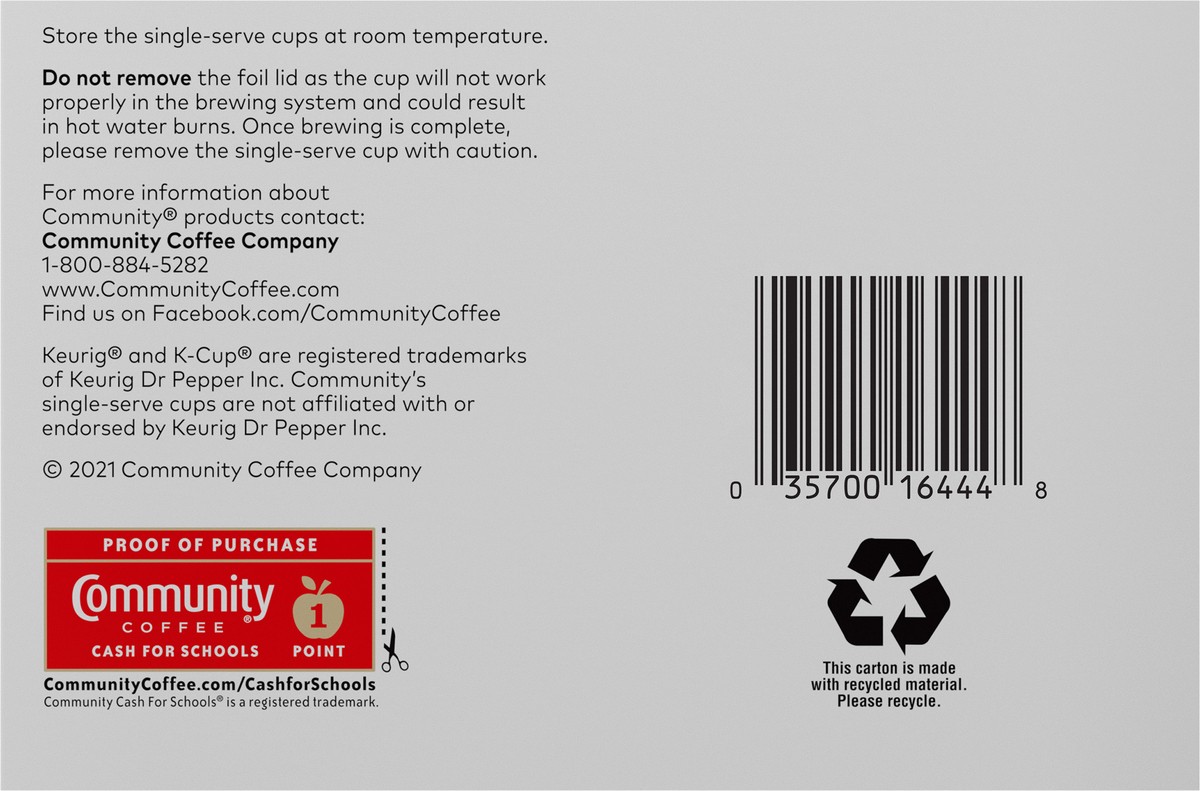 slide 3 of 11, Community Coffee Irish Cream Medium Roast Keurig K-Cup Pods 10 ct Box, 10 oz