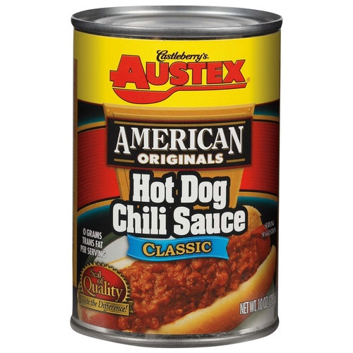 slide 1 of 1, Austex American Originals Classic Hot Dog Chili Sauce, 10 oz