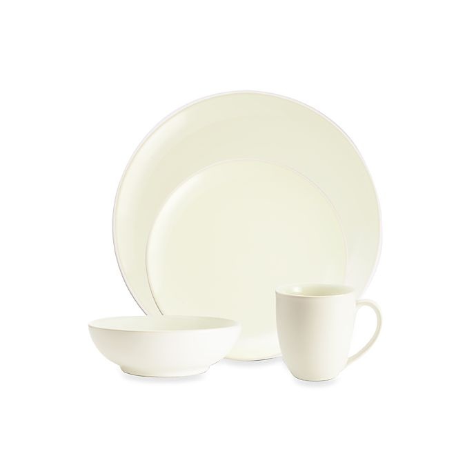 slide 1 of 1, Noritake Colorwave Coupe Place Setting - White, 4 ct