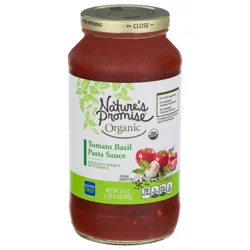 Nature's Promise Organic Tomato & Basil Pasta Sauce