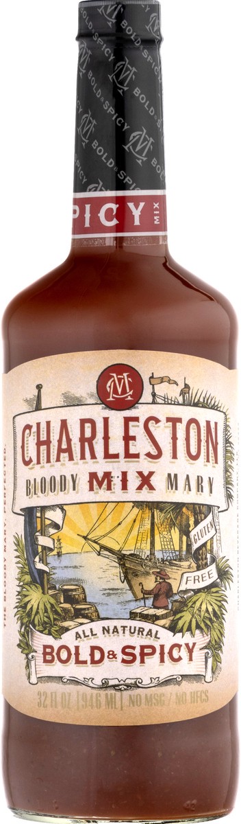 slide 2 of 9, Charleston Mix Bold & Spicy All Natural Gluten Free Bloody Mary Mix 32.0 oz, 32 fl oz