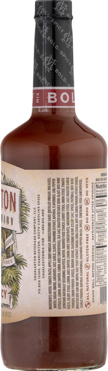 slide 5 of 9, Charleston Mix Bold & Spicy All Natural Gluten Free Bloody Mary Mix 32.0 oz, 32 fl oz