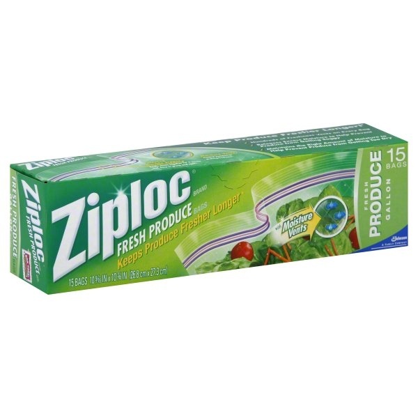 slide 1 of 1, Ziploc Fresh Produce Bag, 1 ct