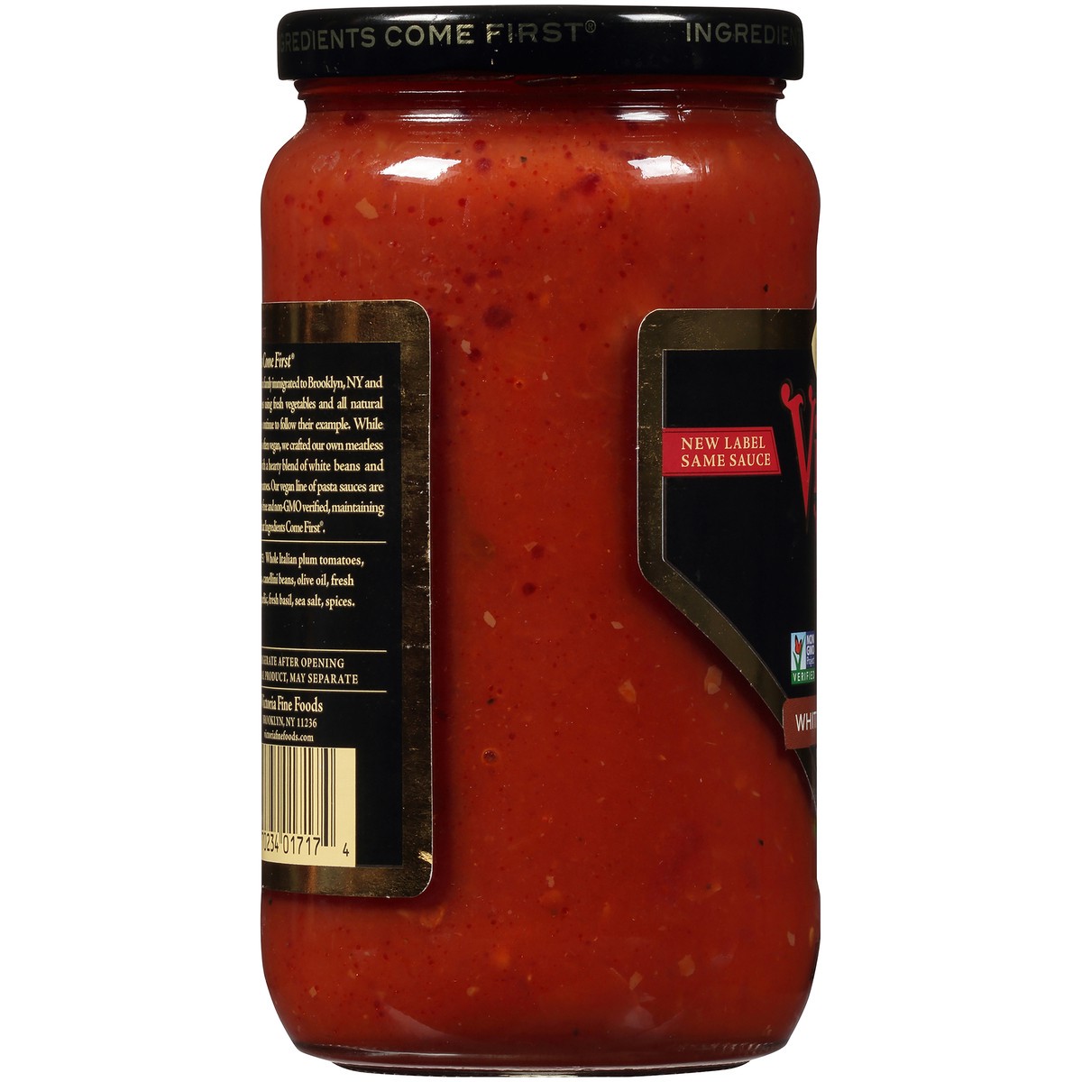 slide 4 of 11, Victoria Vegan White Bean Marinara Meatless Sauce 18 oz. Jar, 18 oz