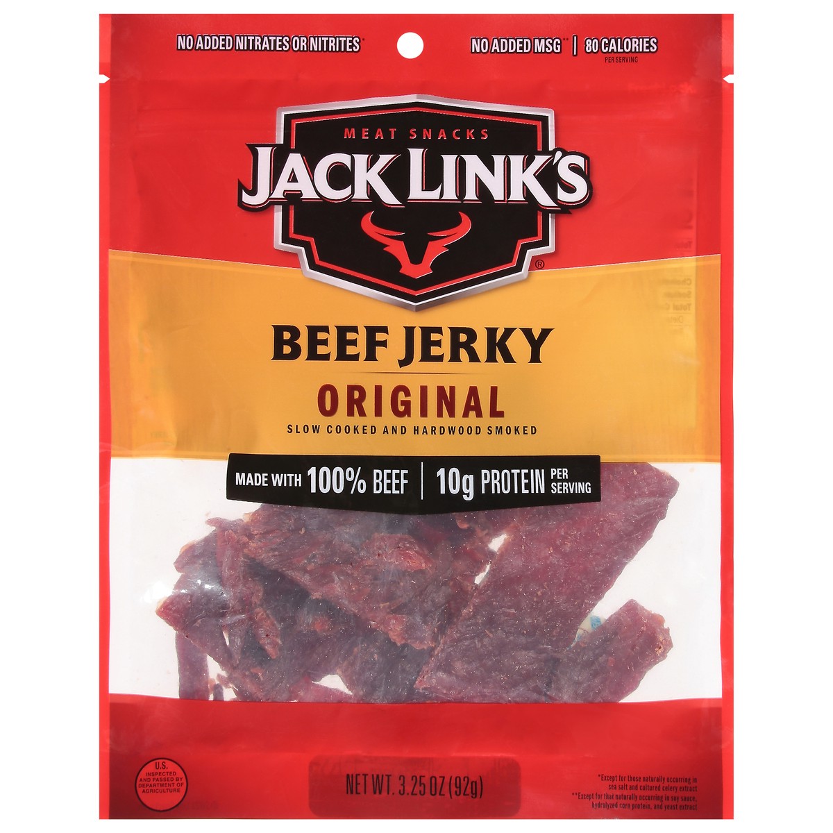 slide 1 of 1, Jack Link's 3.25Oz Jack Link'S Original Beef Jerky  1/1  Count, 3.25 oz