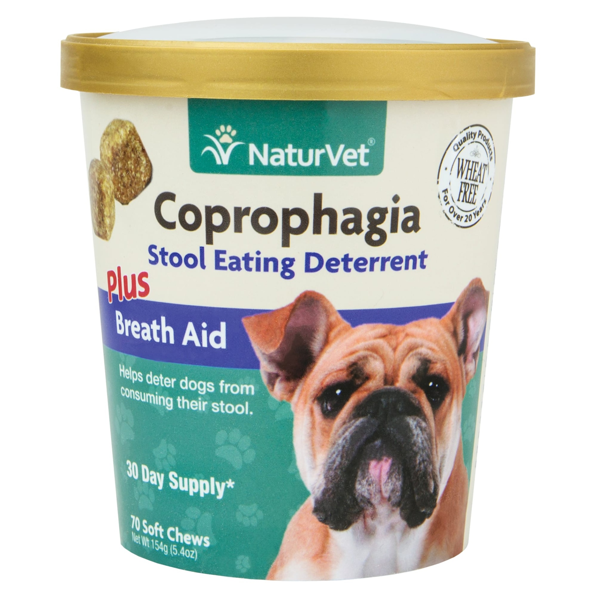 slide 1 of 1, NaturVet Coprophagia Stool Eating Deterrent Dog Chews, 70 ct