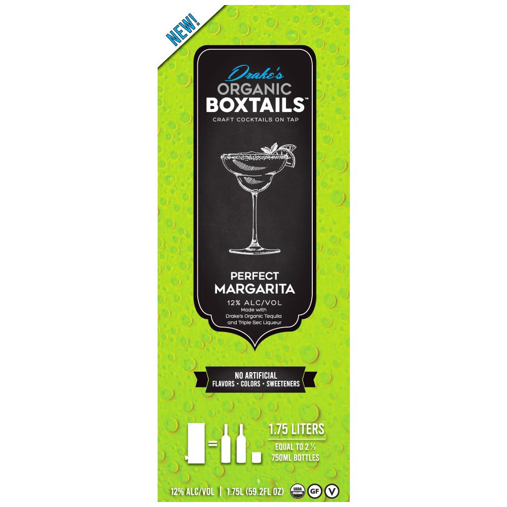 slide 1 of 1, Drake's Organic Boxtail Margarita, 1.75 liter
