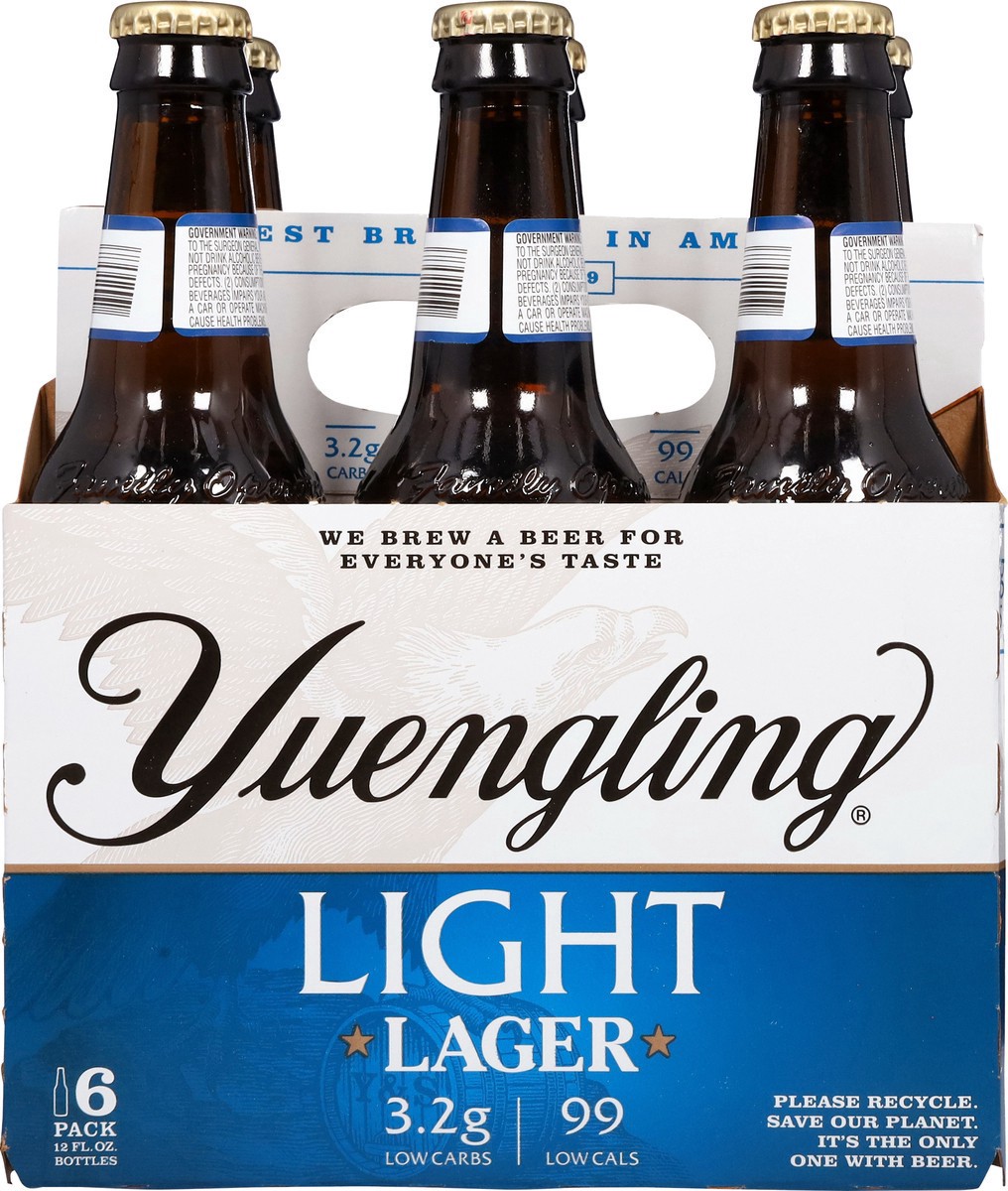 slide 3 of 12, Yuengling Lager Light Beer 6 - 12 fl oz Bottles, 6 ct; 12 oz