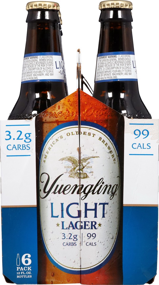 slide 5 of 12, Yuengling Lager Light Beer 6 - 12 fl oz Bottles, 6 ct; 12 oz