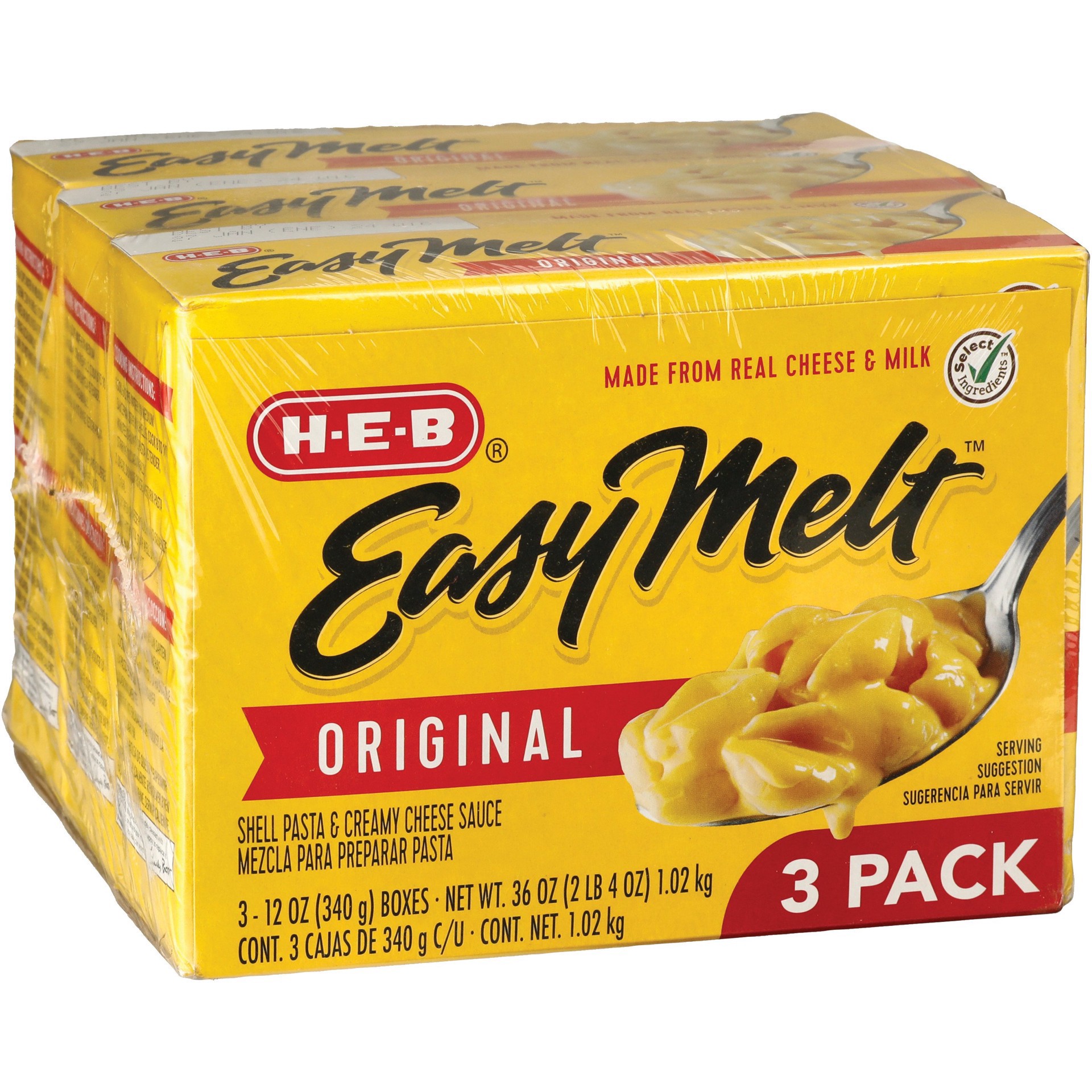 slide 1 of 1, H-B Easy Melt Mac & Cheese - 3 ct, 3 ct