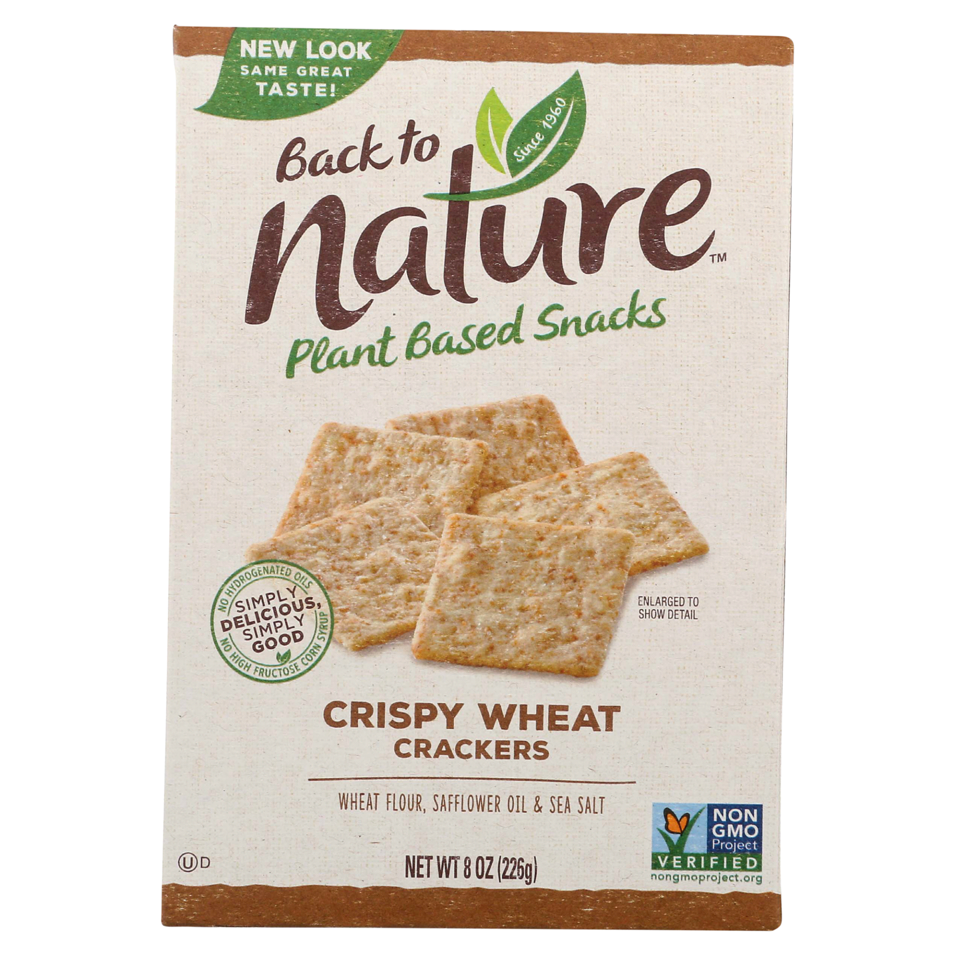 slide 1 of 1, Back To Nature Crackers, Crispy Wheat, 8 oz