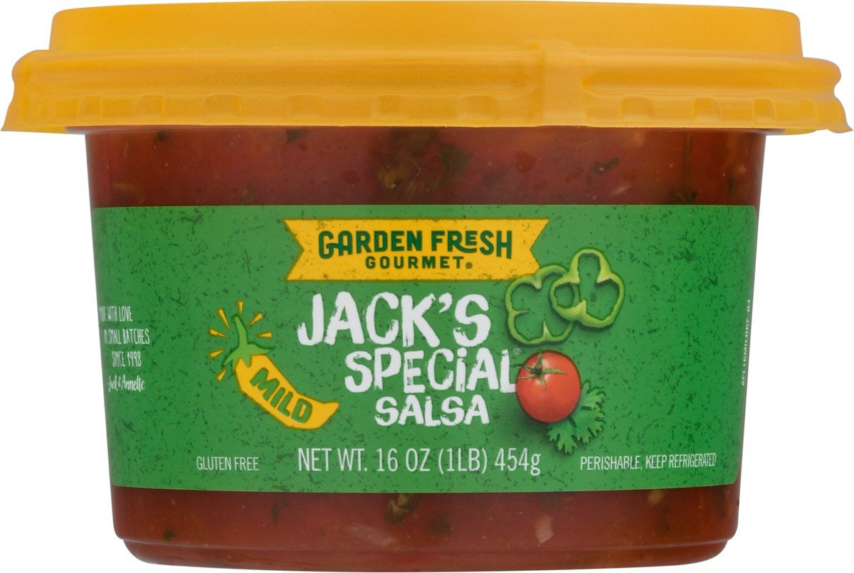 slide 1 of 13, Garden Fresh Gourmet Jacks Special Mild Salsa, 16 oz