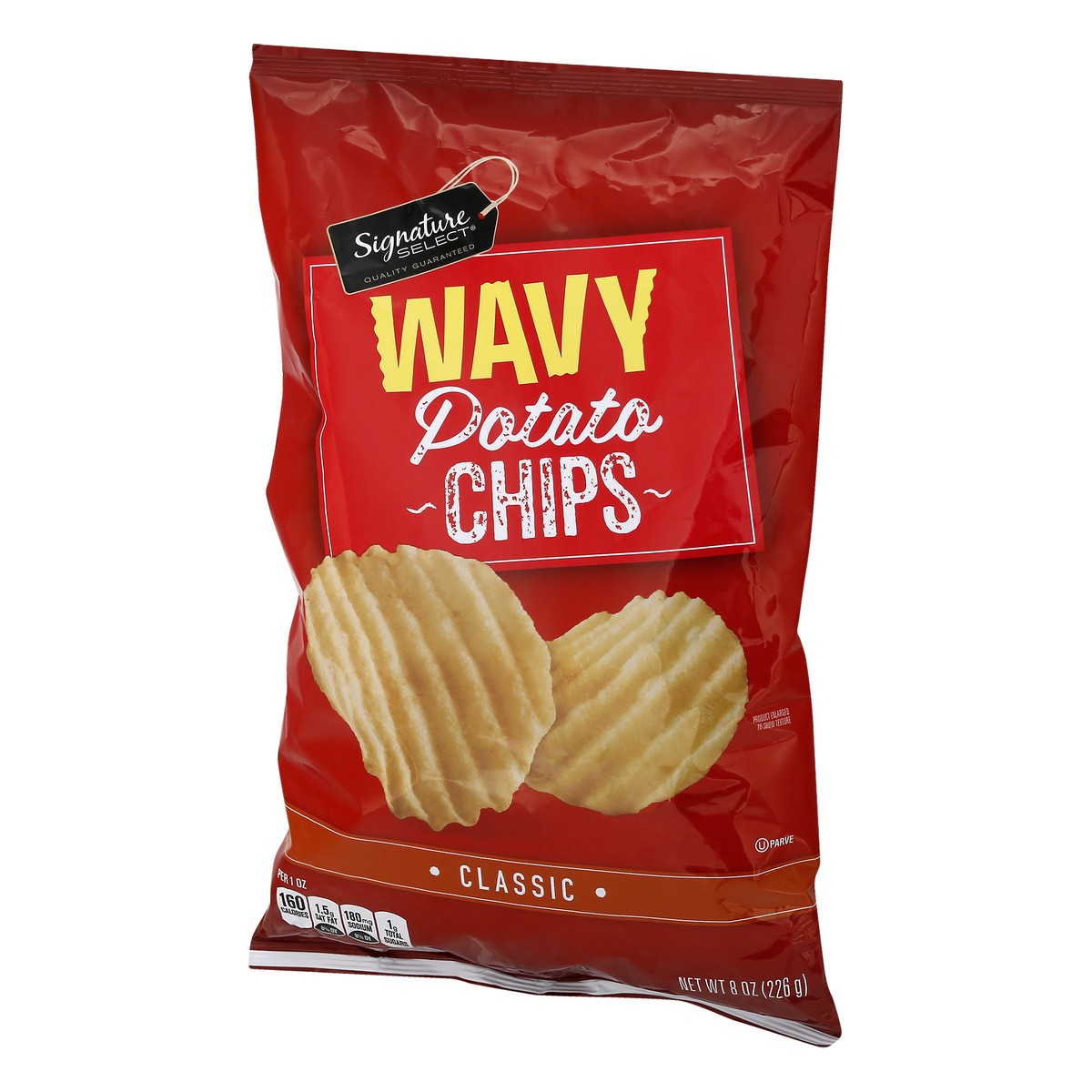 slide 5 of 9, Signature Select Wavy Classic Potato Chips 8 oz, 8 oz