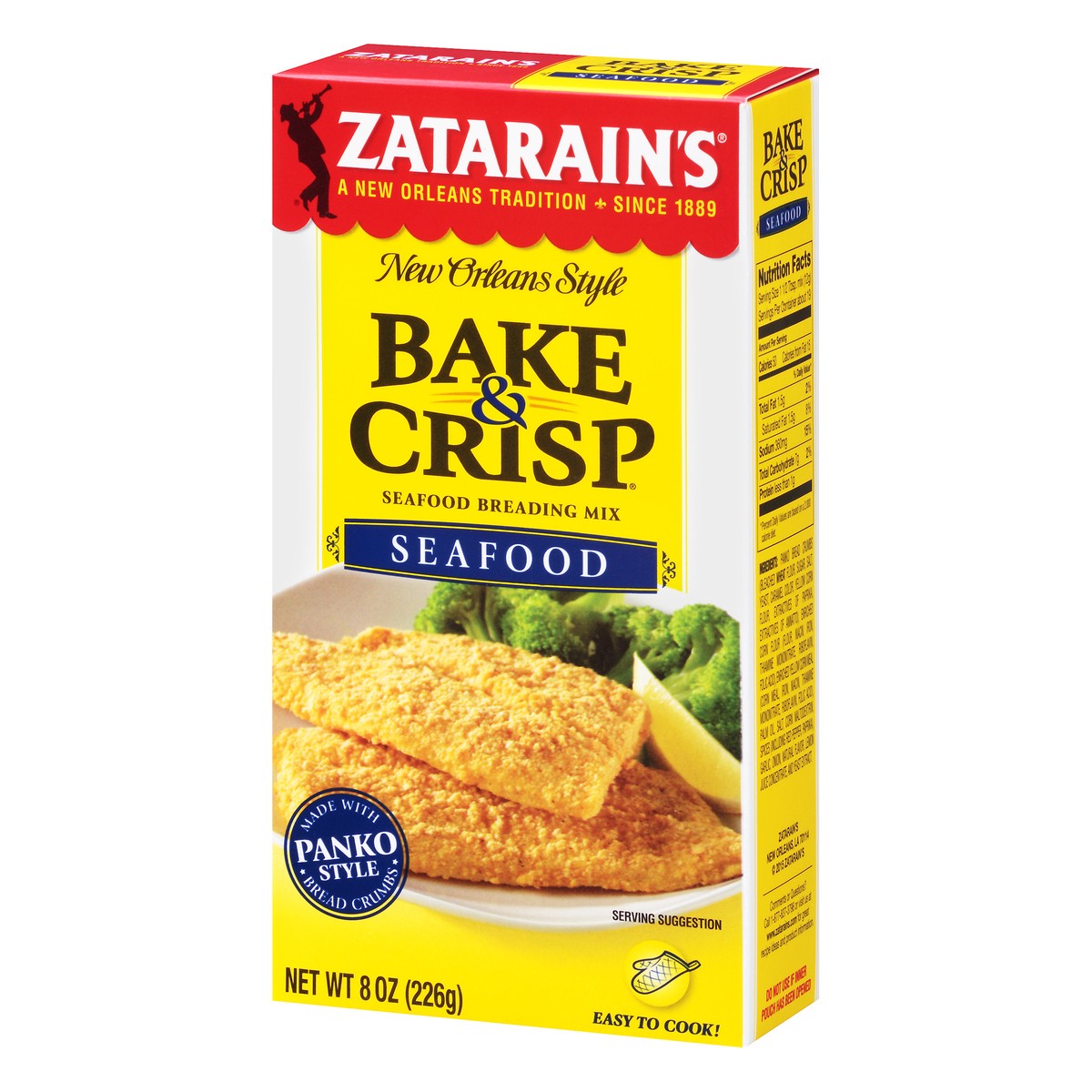 slide 3 of 10, Zatarain's Bake & Crisp Seafood, 8 oz