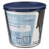 slide 23 of 29, Anchor Hocking Tall Round Glass Food Storage Containers - Clear/Navy, 2 ct