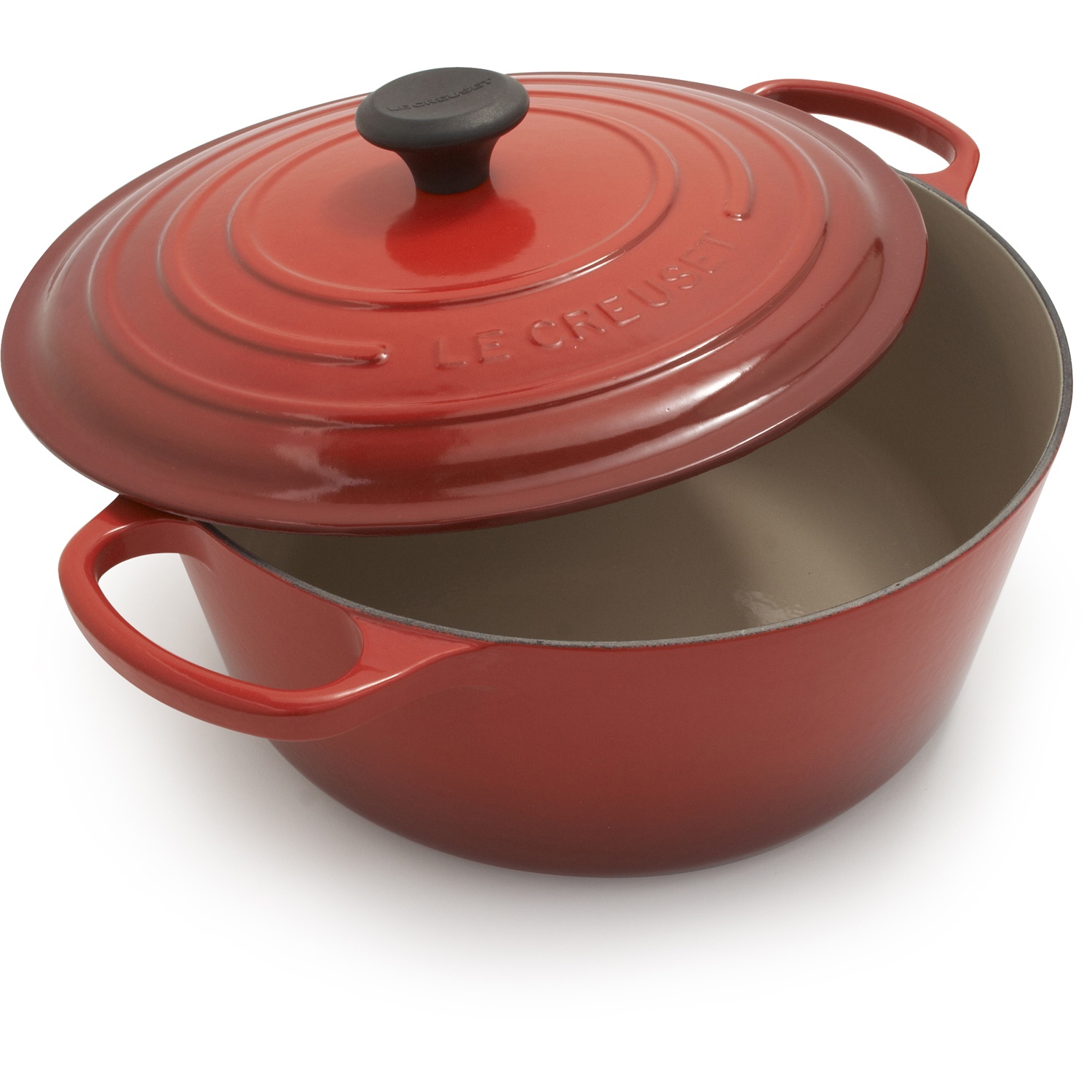 slide 1 of 1, Le Creuset Signature Round Dutch Oven, Cerise, 9 qt