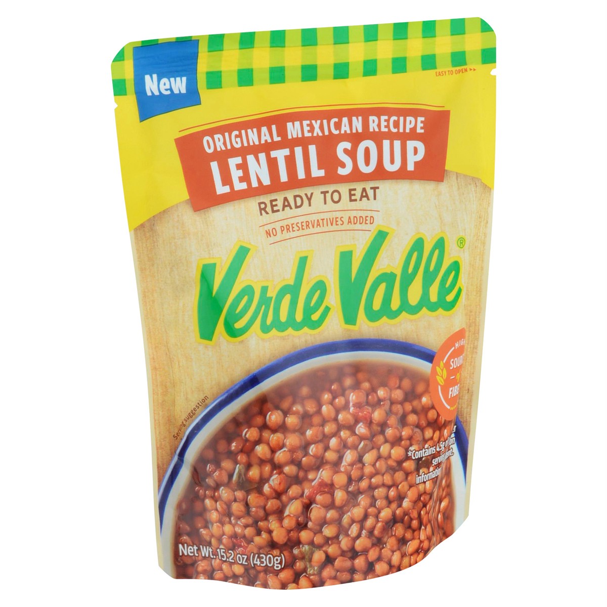 slide 5 of 9, Verde Valle Original Mexican Recipe Lentil Soup 15.2 oz, 15.2 oz