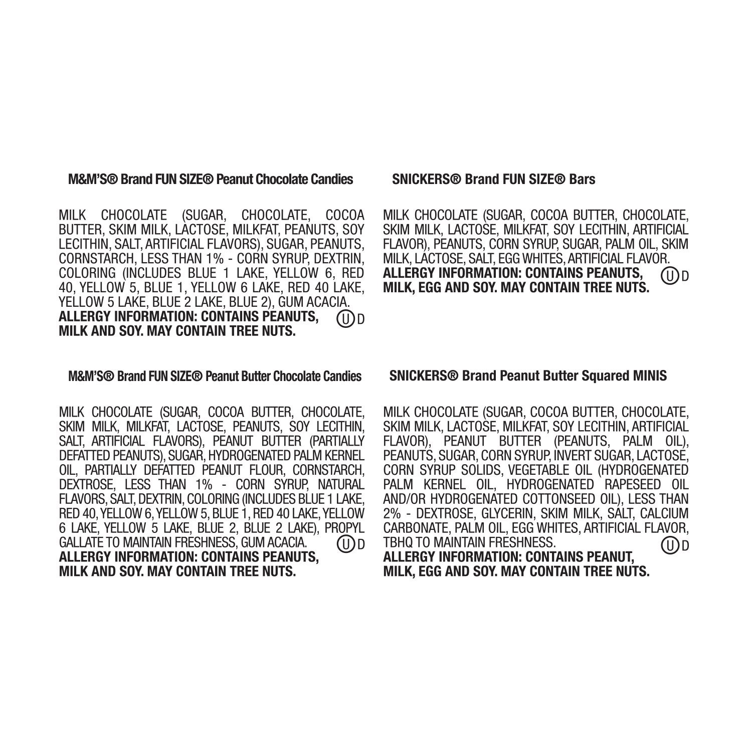 slide 6 of 8, Mixed SNICKERS Peanut Butter & Original, M&M'S Peanut Butter & Milk Chocolate Candy, 32.2oz (55ct), 32.2 oz