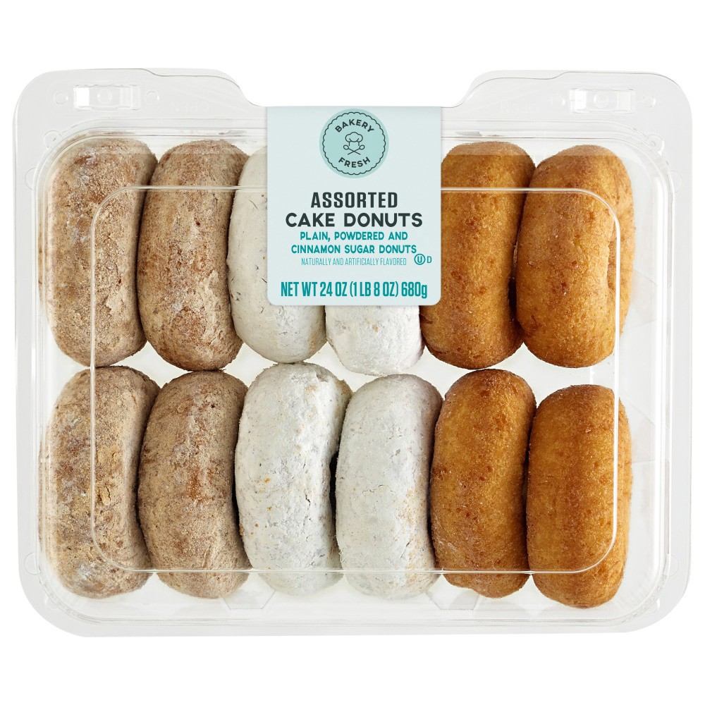 slide 2 of 3, Bakery Fresh Assorted Cake Donuts, 12 ct; 24 oz