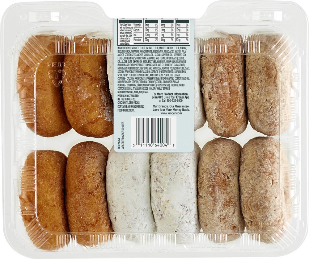 slide 3 of 3, Bakery Fresh Assorted Cake Donuts, 12 ct; 24 oz