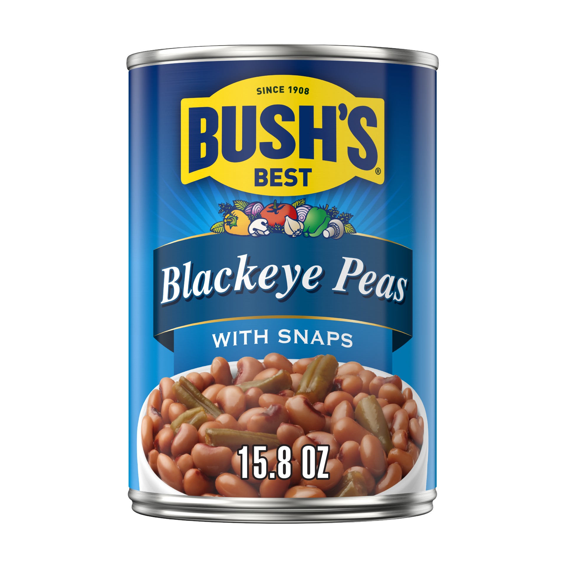 slide 1 of 5, Bush's Best Bush's Blackeye Peas with Snaps 15.8 oz, 15.8 oz