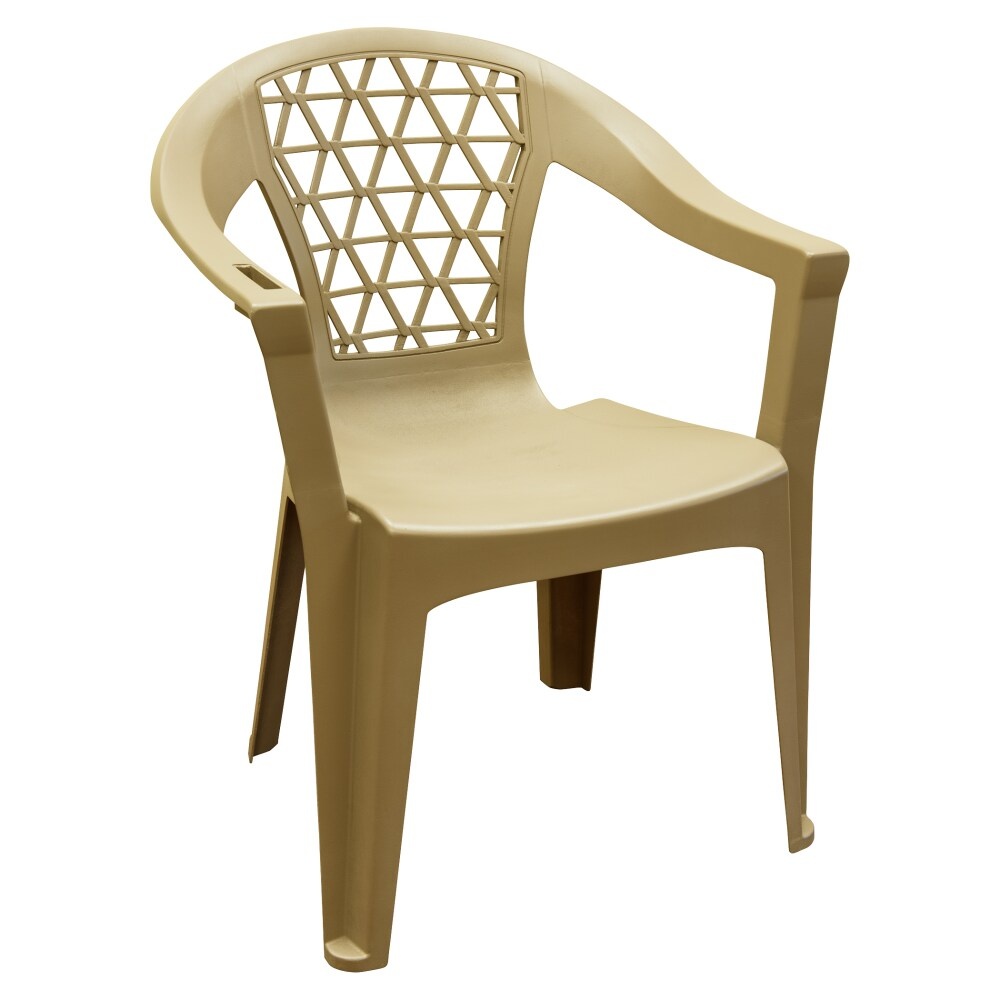 slide 1 of 1, Adams Penza Stack Chair - Earth Brown, 1 ct