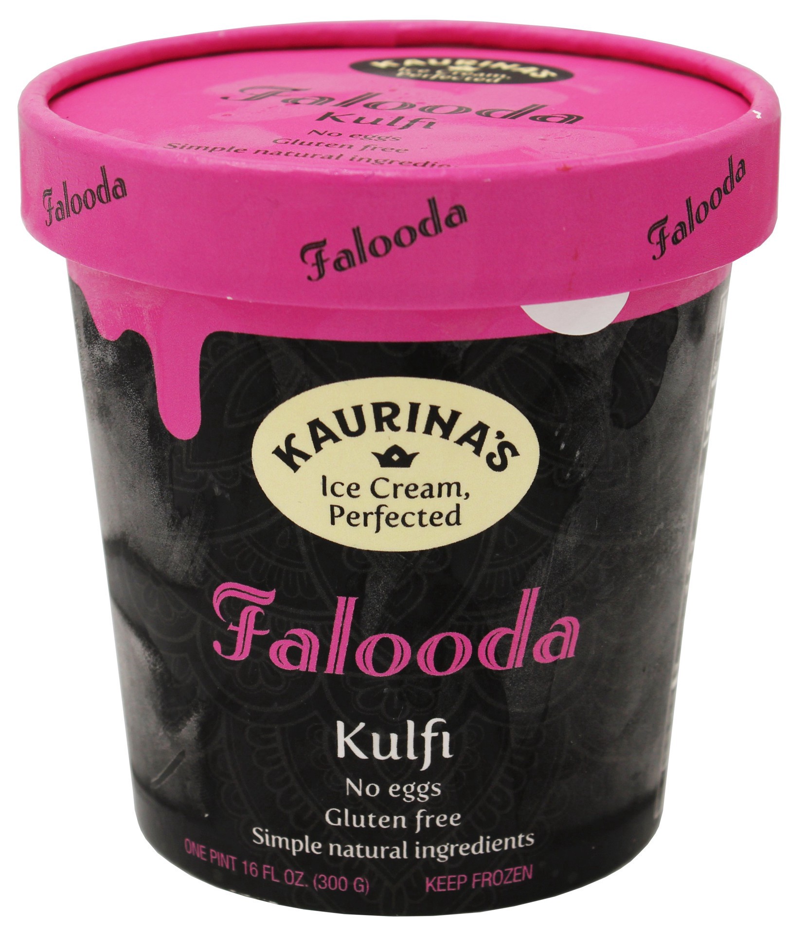 slide 1 of 1, Kaurina's Indian Ice Cream Rose Cream Kulfi 1 pt, 1 pint