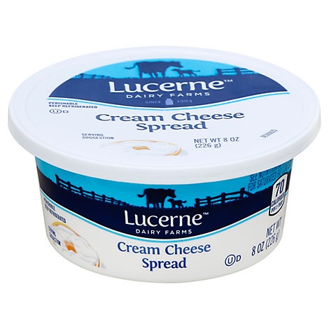 slide 1 of 1, Lucerne Dairy Farms Lucerne Cheese Cream Soft, 8 oz