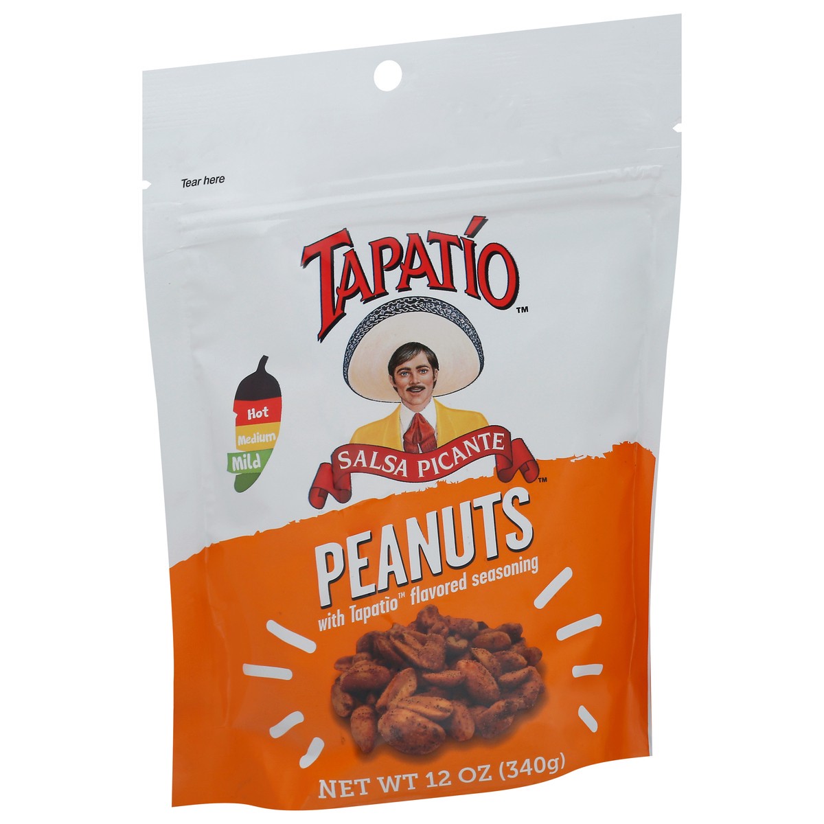 slide 2 of 9, Tapatio Mild Salsa Picante Peanuts 12 oz, 12 oz