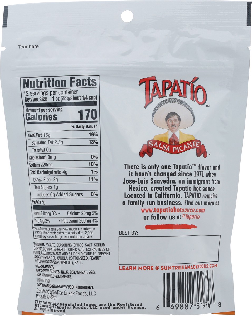 slide 5 of 9, Tapatio Mild Salsa Picante Peanuts 12 oz, 12 oz