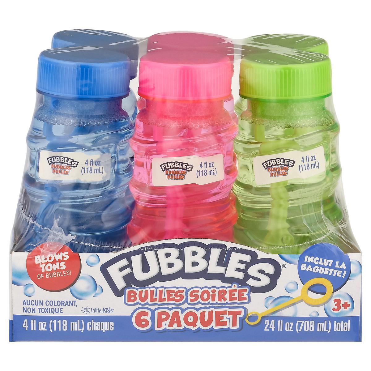 slide 13 of 14, Fubbles 3+ Bubble Party 6 - 4 fl oz Packs, 6 ct