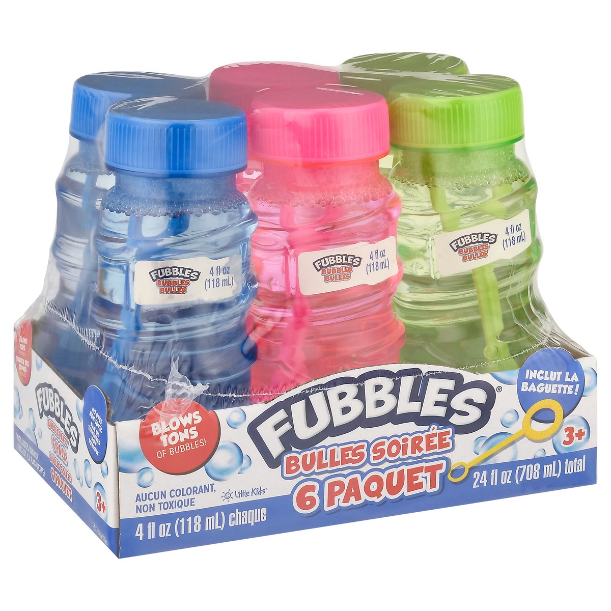 slide 2 of 14, Fubbles 3+ Bubble Party 6 - 4 fl oz Packs, 6 ct