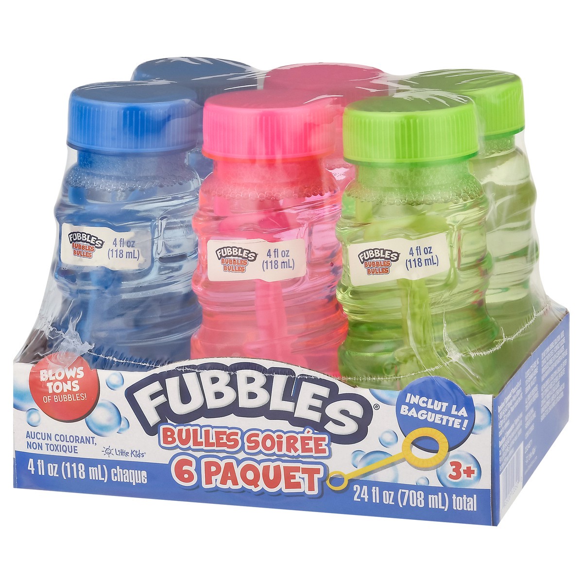 slide 8 of 14, Fubbles 3+ Bubble Party 6 - 4 fl oz Packs, 6 ct