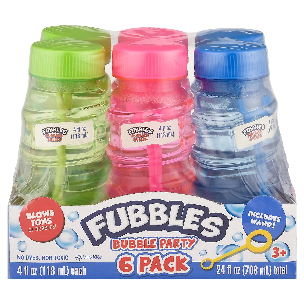 slide 14 of 14, Fubbles 3+ Bubble Party 6 - 4 fl oz Packs, 6 ct