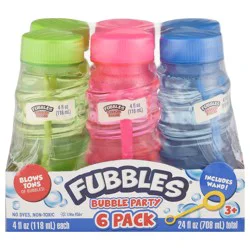 Fubbles 3+ Bubble Party 6 - 4 fl oz Packs