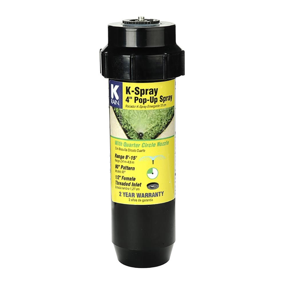 slide 1 of 1, K-Rain 8-ft - 15-ft Quarter-circle Spray 4-in Pop-up spray head sprinkler, 1 ct