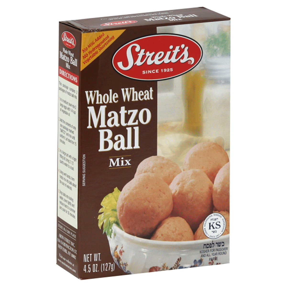 slide 1 of 1, Streit's Whole Wheat Matzo Ball Mix, 4.5 oz