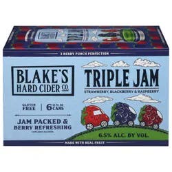 Blake's Hard Cider Co. Triple Jam Hard Cider 6 - 12 fl oz Cans