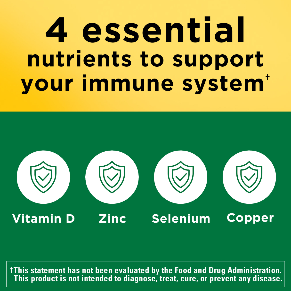 slide 9 of 29, Nature Made Super Vitamin D Immune Complex, Vitamin D3, Selenium, Copper and Zinc Supplements for Immune Support, 70 Tablets, 70 Day Supply, 70 ct