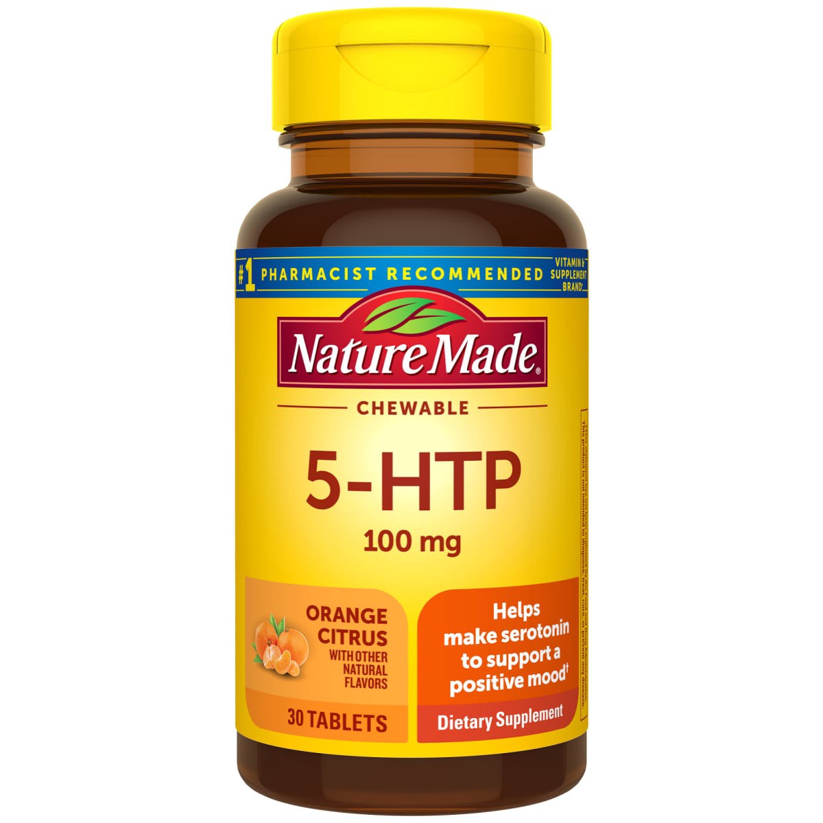 slide 17 of 29, Nature Made 5HTP Chewable Tablets, Mood Support Supplement, 1 ct