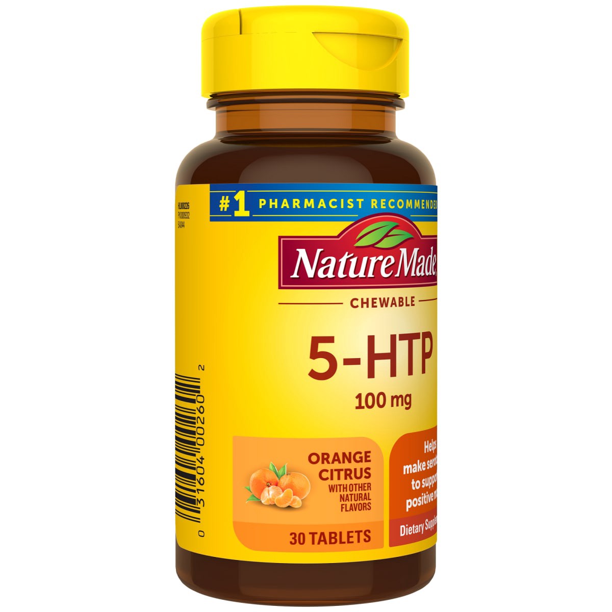 slide 5 of 29, Nature Made 5HTP Chewable Tablets, Mood Support Supplement, 1 ct