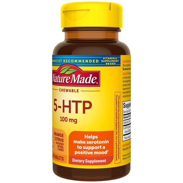 slide 8 of 29, Nature Made 5HTP Chewable Tablets, Mood Support Supplement, 1 ct