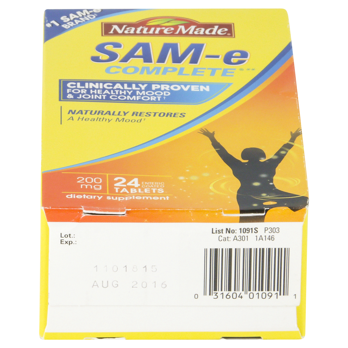 slide 2 of 6, Nature Made SAM-e Complete 200 mg Tablets, 24 Count for Supporting a Healthy Mood, 24 ct